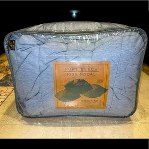 Full/Queen Pure Beech Jersey Knit Bed Set